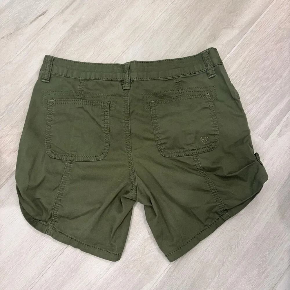 Justice Girls Olive Green Cargo Utility Shorts Size  10 ½
